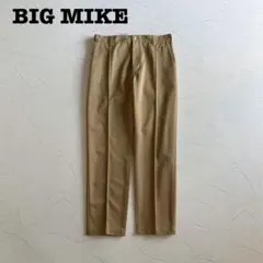 3575【美品】ブラミンク 2タックチノパンツ スラックス ベージュ S
