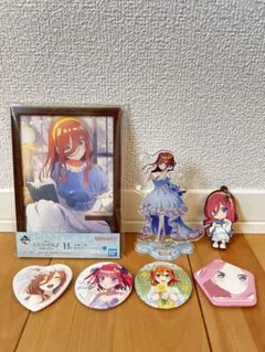五等分の花嫁 中野二乃/中野三玖/中野四葉 アクリルスタンド＆缶バッジセット