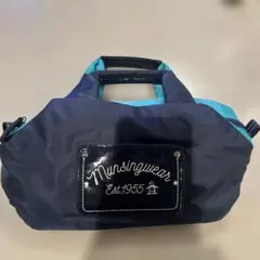 Munsingwear カートバッグ ネイビー/ターコイズ