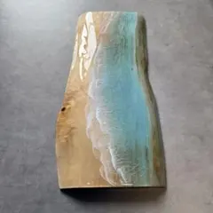 Sea Wood Collection - 碧緑の輝き【無垢 一枚板 耳付き】