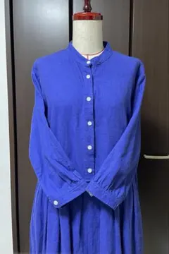 【ブルーカラーの綺麗なワンピース♡】フェリシモ　M