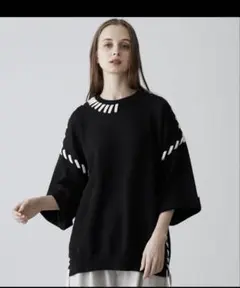 クレイル　　ブラックニットセーター