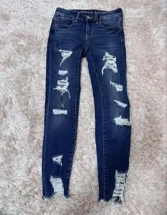 スキニー　アメリカンイーグルジェギング　ジーンズ　サイズ0ショート