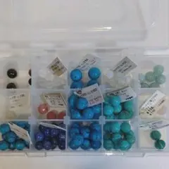 天然石 大玉 (両穴) ミックス