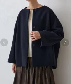 のんち様専用【美品】yuni ユニ カシミヤ混 ボア ショールカラー