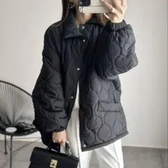 Ada. ステンカラー 中綿 キルティング パファージャケット コート アウター