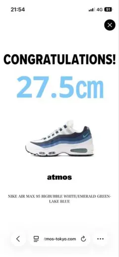 Nike Air Max 95 ブルーグラデ27.5cm
