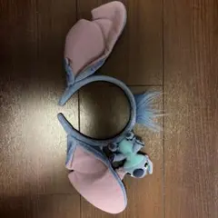 レア】ディズニー カチューシャ スティッチ 耳付きカチューシャ