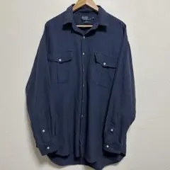 90年代 ポロラルフローレン レーヨンシャツ ブラックウォッチ XL