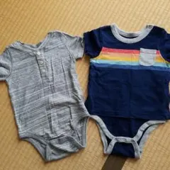 Gap 半袖ロンパース 2枚組