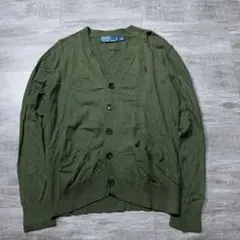 美品 ポロバイラルフローレン コットン カーディガン XS ニット セーター
