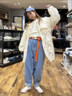 ニコアンド　GIロングベルト　オレンジのサムネイル
