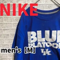 F1960【NIKE】UKロゴプリント半袖Tシャツ【M】ブルー