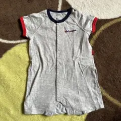 MIKI HOUSE ベビー ロンパース 70cm グレー