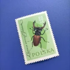 2304 外国切手 ポーランド 1961年 ユーロミヤマ  昆虫