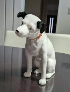 昭和レトロ　ビクター犬　ニッパー君　　陶器　置き物のサムネイル