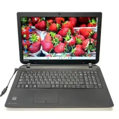 仕事はかどる❣️綺麗めブラック すぐ使える 快速SSD256GB ノートパソコン