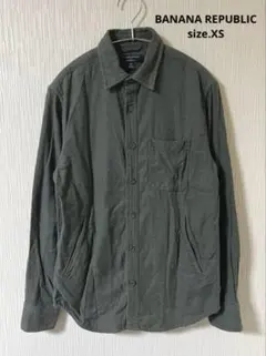 BANANA REPUBLIC カーキ コットン100% ネルシャツ 厚手 XS