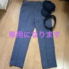 野球審判用品　スラックス　ベルト　帽子3点セット