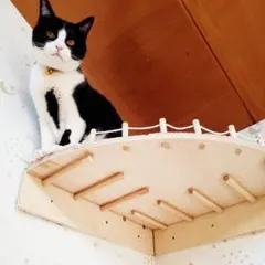 ニトリ 壁面キャットウォーク（ナチュラル） クボミ　はしご　受け板 ニトリ 壁面キャットウォーク（ナチュラル） クボミ はしご 受け板