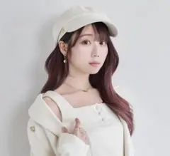 Rosemuse Tweed casquette アイボリー