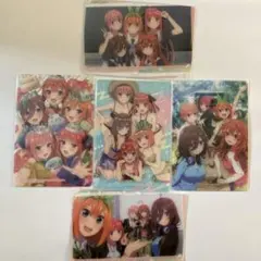 【五等分の花嫁】クリアカードコレクション 5種 まとめ売り♡プロフ要確認