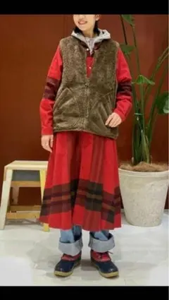 美品、ビームスボーイ、ビッグタータン、チェックワンピース