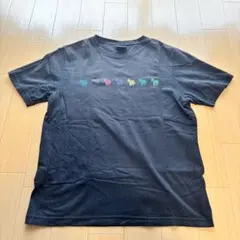 PS Paul Smith Tシャツ　L ネイビー　ゼブラ