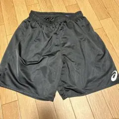 ブラック ハーフパンツ ポリエステル製
