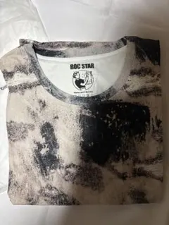 ROC STAR ダメージ加工風プリント Tシャツ Lのサムネイル