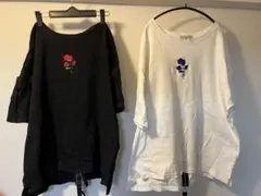adrer Tシャツ　2枚　薔薇　バラ　ADRER