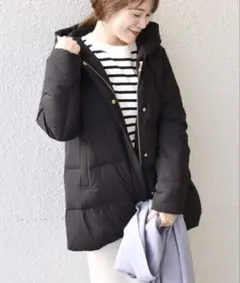 【極美品・クリーニング済】手洗い可能ショールカラー ミディ ダウン シップス