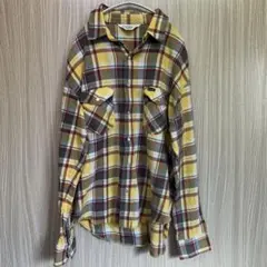 WRANGLER チェック柄長袖シャツ L