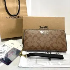 【正規品】新品★COACH／コーチ シグネチャー柄 長財布