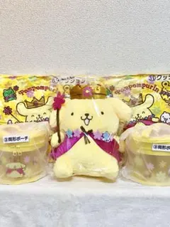 5点セット サンリオ 当たりくじ ポムポムプリン 2等 ぬいぐるみ 30th