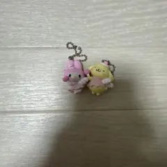 サンリオガチャ 夢みるエンジェルスイング マイメロ　ポムポムプリン