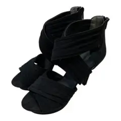 エスペランサ ESPERANZA サンダル ヒール 黒 Mサイズ