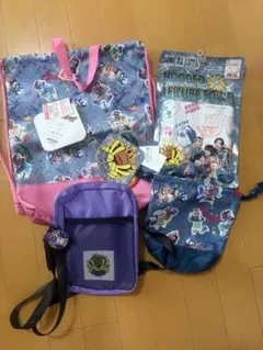 新品✨リアルピース 絵本バッグ 上履き入れ ナップザック 3点セット 