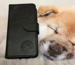 iphone14 plus 柴犬焼印手帳ケース