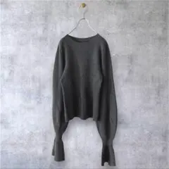 ★美品◆アダムエロペ◆ フレアカフスパターンニットCG