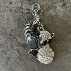 猫型ストーンキーホルダー・キーリング