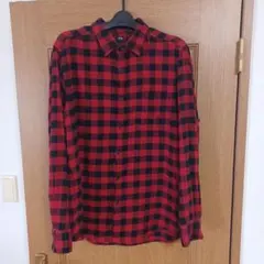 ユニクロ　Lサイズ　ネルシャツ