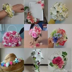 送料無料　オーダーメイド　ブーケ　花冠