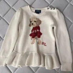 正規店購入 ポロラルフローレン コットンフリルニット