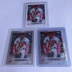アクーニャジュニア Topps Chrome カードなど3枚セット