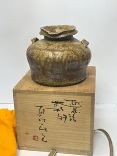 お歯黒壺 越前焼 双耳 おはぐろ壺 在銘 共箱【未使用品】 - メルカリ