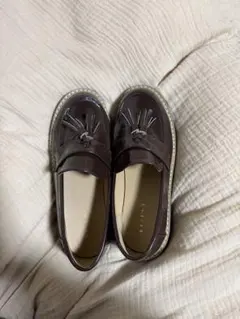 『お値下げ』タッセル付きダークブラウンローファー