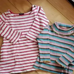 トップス 長袖 ロンT 80cm 2枚まとめセット