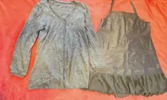 カーディガン + キャミソールドレス 2点 セット ワンピース 未使用