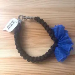 ハンドメイドフリル付きパラコードストラップ127